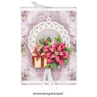 Motiv-Grußkarten, Blüten & Spitze, 11,5cm x 16,5cm, 5 Farben, inkl. Umschläge, 10 Stück