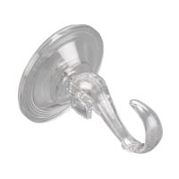 Vakuum-Saugnapf-Haken, 6,8cm x 9,5cm x 3,7cm, Tragkraft 5kg, transparent, 4 Stück