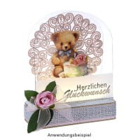 LED-Steck-Podest Rechteck, 15cm x 6,5cm x 4cm, inkl. Timer