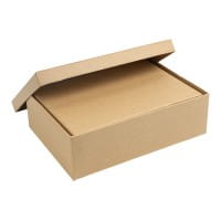 Kraftpapier-Geschenkboxen, rechteckig, verschiedene Größen, Rohlinge zum Weiterverzieren, 10 Stück