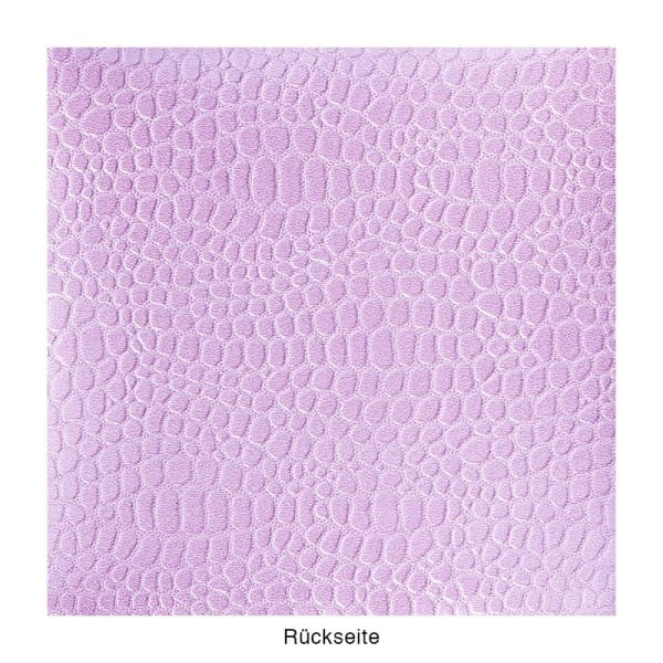 DuoDesign Faltfolien, Kroko-Optik, 10cm x 10cm, 65 Blatt, aubergine