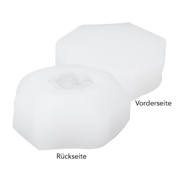 Silikonform Blume 2, Größe fertiges Objekt: Ø6,5cm, 2,5cm hoch
