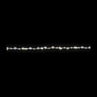LED-Drahtlichterkette, Kristall-Nuggets, klar, 20 LEDs in Warmweiß, 2,70m lang, Timer