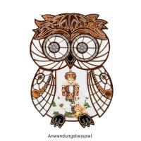 Sticker XL, Eulen, verschiedene Farben, 10 Bogen