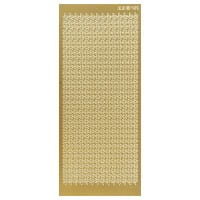 Sticker, Sternenbordüre, Perlmuttfolie, gold