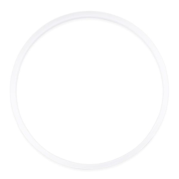 Ringe, Rohlinge, außen: Ø8,2cm, innen: Ø7,7cm, 6mm stark, weiß, 10 Stück