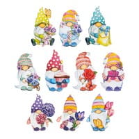 3-D Motive, Wichtel im Frühling, 6,5-10cm, 10 Motive