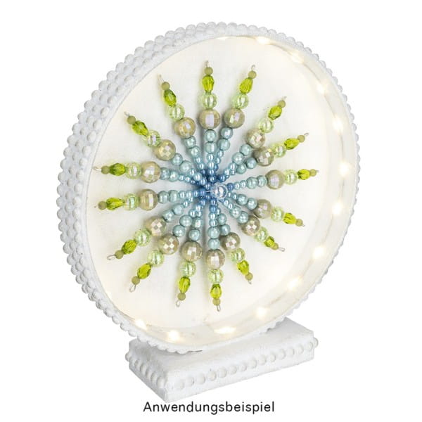Perlen, Perlmutt, Ø 4mm, blau, 200 Stück