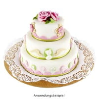 Styropor-Torte, 3 Styropor-Podeste, Ø20 cm, Ø15 cm, Ø10 cm