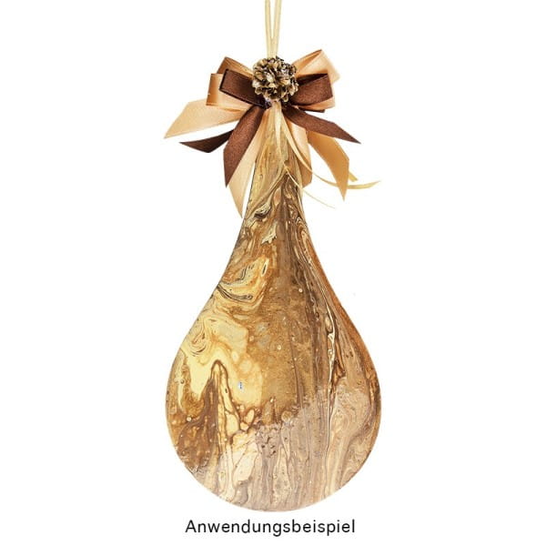 Windradfolien-Scheiben, Tropfen, 11,3cm x 22cm, transparent, mit Loch, 20 Stück
