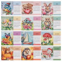 ExklusivBox: Diamond-Painting-Tischkalender für 2027 & 2028, 4-teilig