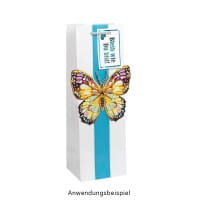 Diamond-Painting-Grußkarte, Schmetterling, 16cm x 16cm, inkl. Zubehör