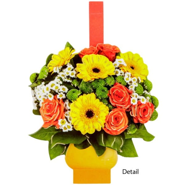 Pop-Up 3-D Motive, Blumensträuße, Gold-Gravur, 8-13,5cm, 10 Motive
