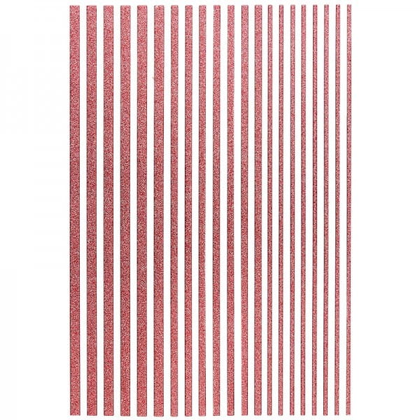 3-D Sticker-Bordüren "Deluxe", 28,5cm, verschiedene Breiten, rot