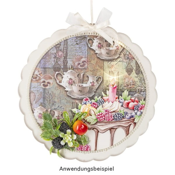 Selbstklebende Stoffe, Blumen 1, DIN A4, verschiedene Designs, 10 Stück