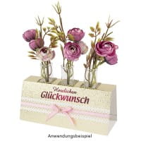 Reagenzgläser mit Korken, 10cm hoch (gemessen ohne Korken), Ø 2,2cm, 48 Stück