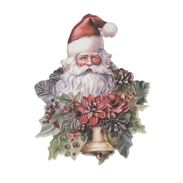 3-D Relief-Sticker, Weihnachtsmänner 2, verschiedene Größen, selbstklebend