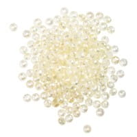 Perlen, rund, Ø 4mm, facettiert, klar, irisierend, 180 Stück