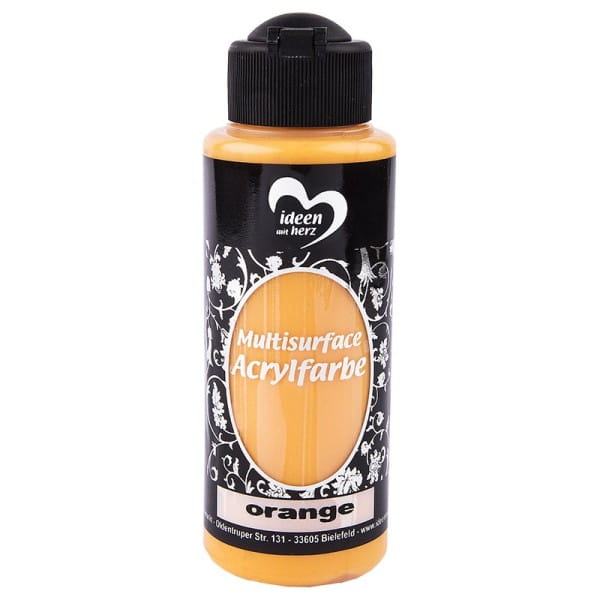 Acrylfarbe "Multisurface", orange, 120ml