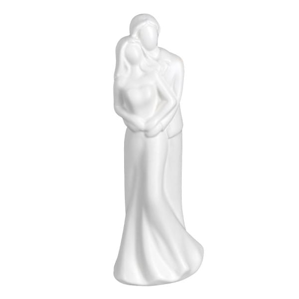 Deko-Figur, Brautpaar 1, 20,8cm x 7,5cm x 6cm, matt-weiß | Deko-Figuren | Deko-Figuren | Deko- & Geschenkartikel