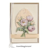 3-D Relief-Sticker, Tulpensträuße 1, verschiedene Größen, selbstklebend
