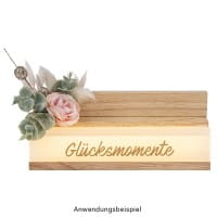 Acrylklötzchen, 16cm x 2,3cm x 0,4cm, transluzent, 6 Stück