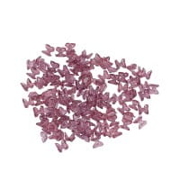 Miniatur-Schmuckstein-Schmetterlinge, transparent, 0,6cm x 0,6cm x 0,3cm, beere, 100 Stück