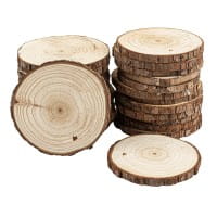Baumscheiben, Ø 8cm bis 9cm, 0,6cm stark, 25 Stück