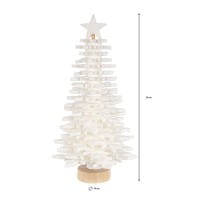 Filz-Tannenbaum zum Zusammenbauen, weiß, 26cm hoch, 42-teilig