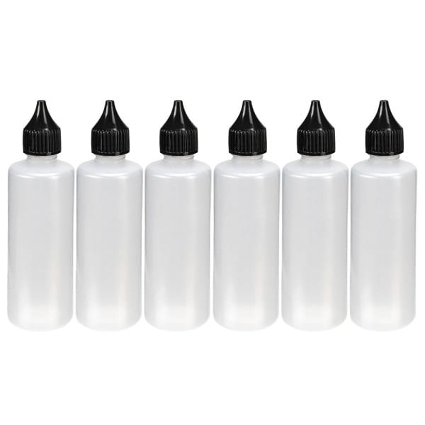 Leerflaschen, für je 90 ml Inhalt, Ø 3,7cm, 12,5 cm hoch, 4 Stück | Sonstige | Werkzeuge | Bastelbedarf
