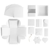 Überraschungsbox, weiß, 12,5cm x 12,5cm x 12,5cm, 24-teilig
