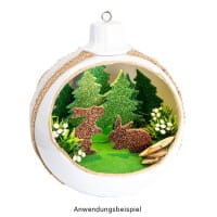 Laser-Kunststoff-Schablonen, DIN A4, Winter, Weihnachten, 6 Stück
