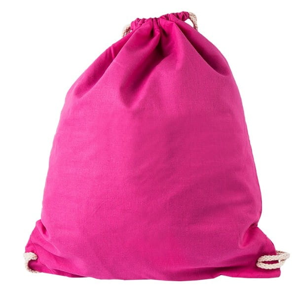 Turnbeutel aus Baumwolle, 37cm x 44cm, pink