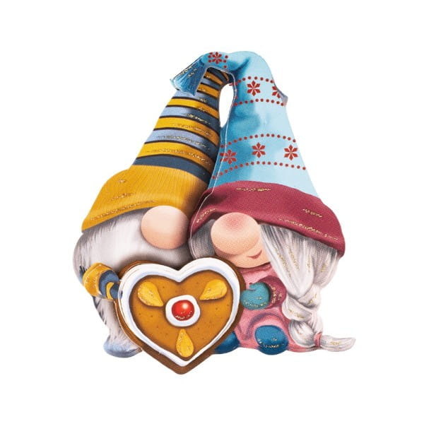 3-D Motive, Fröhliche Winter-Wichtel, 6,5-11cm, 10 Motive