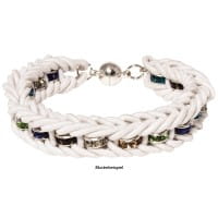 Strass-Rondell mit Strass-Steinen, Ø0,8 cm, 10 Stück, silber/rubin