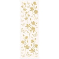 Aqua-Transfers Deluxe, Wünsche, Floristik & Bordüren, 10cm x 30cm, Goldfolie, 10 Bogen