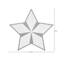 Glückstreffer-Set, Diamond-Painting-Lineal, Stern, inkl. Diamond-Painting-Steine, metallic, 8 Dosen