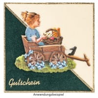 3-D Relief-Sticker, Nostalgie-Kindermotive 3, verschiedene Größen, selbstklebend