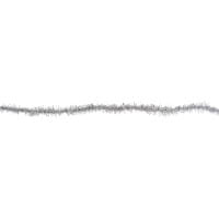 Lamettaband mit Draht, 3m lang, silber-metallic