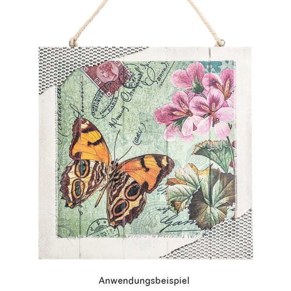 Selbstklebende Stoffe, Vintage, 20cm x 30cm, 8 Designs, selbstklebend, 8 Stück