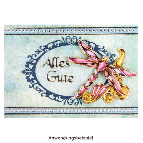 3-D Motive, Schmuck-Libellen, 7,5-10cm, 10 Motive