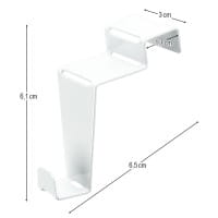 Deko-Fenster- & Türhaken, Design 2, 6,5cm x 3cm x 6,1cm, weiß, 3 Stück