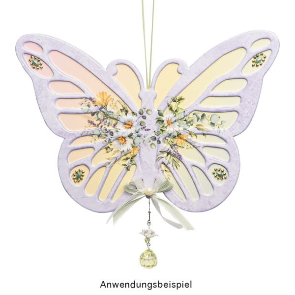 Stanzbogen, Fensterschmuck Schmetterlinge, DIN A4, 800g/m², 5 Designs, 5 Bogen