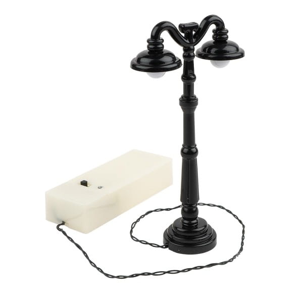 LED-Deko-Straßenlaterne, 12,5cm hoch, 6,4cm breit, 2 LED-Lämpchen in Warmweiß, schwarz | Leucht-Deko | LED & Leucht-Deko | Deko- & Geschenkartikel