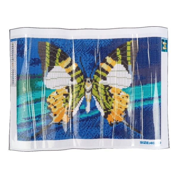 Diamond-Painting-Bild, Schmetterling 2, 25cm x 35cm, inkl. Werkzeug