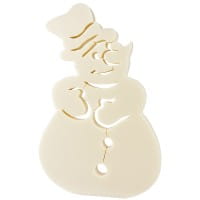 Deko-Schneemann aus Polystyrol, 39cm x 25cm x 3cm