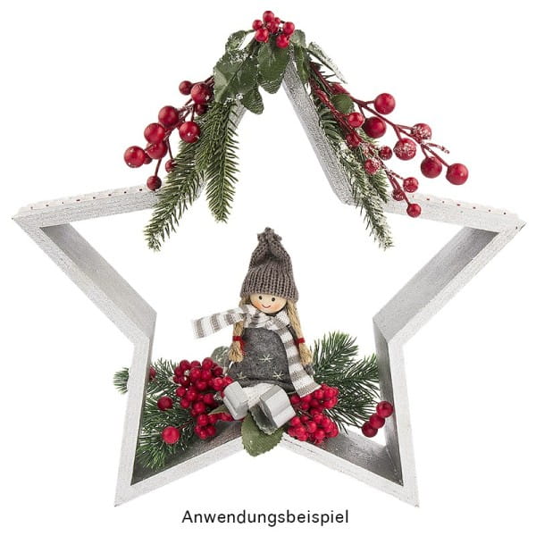 Sterne, Holzrahmen, Ø 19,5cm-30cm, 3 Stück