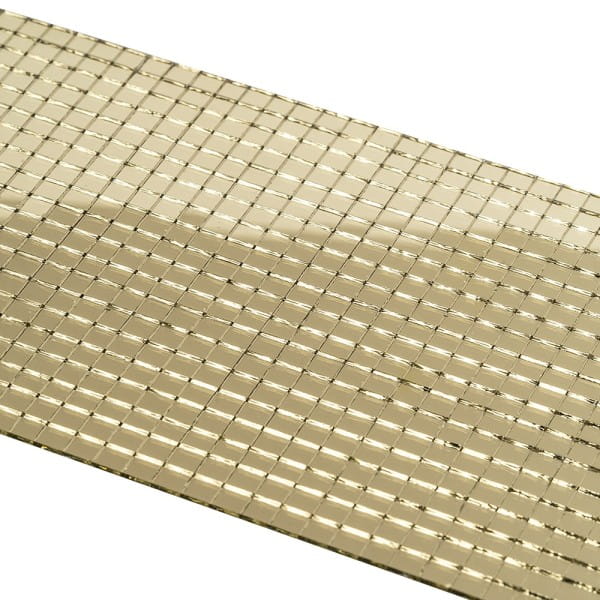 Spiegel-Mosaik-Sticker, 9,7cm x 29,6cm, selbstklebend, gold