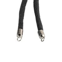Armbänder mit Schiebeverschlüssen, 12cm lang, Ø 3mm, 2x silbergrau, 2x schwarz