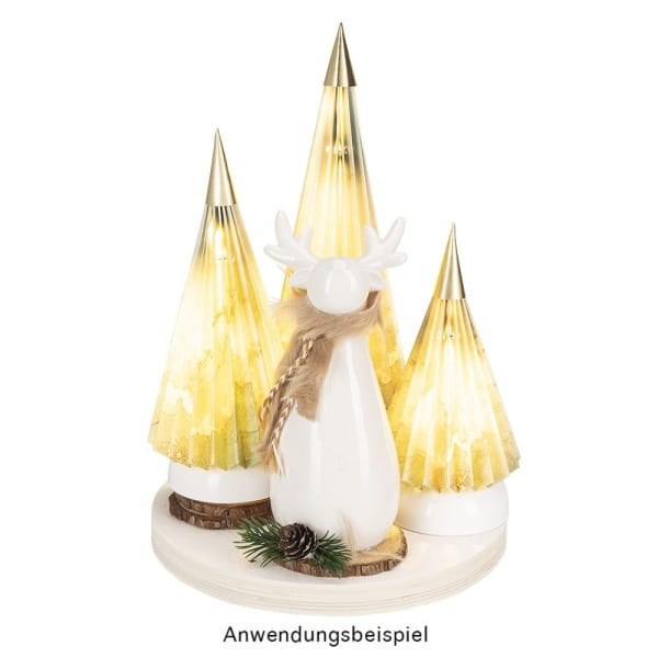 Deko-Figuren, Elche 2, 2 Designs & Größen, weiß, 2 Stück